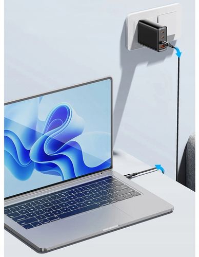 KABEL PRZEWÓD USB-C THUNDERBOLT QUICK CHARGE 240W 4K SZYBKIE ŁADOWANIE 1M na Arena.pl