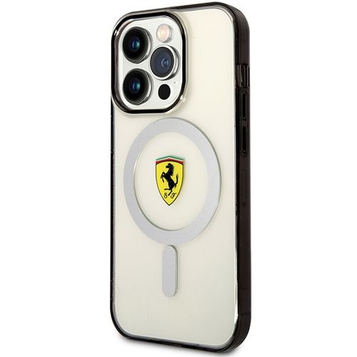 Etui Ferrari do iPhone 14 Pro Max, Przezroczysty MagSafe na Arena.pl