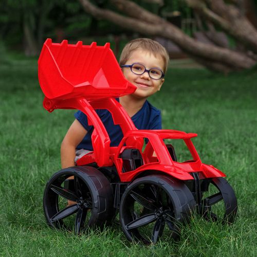 WADER 64500 Maximus spychacz czerwony na Arena.pl