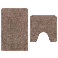 Mata do kąpieli 2 pcs Brązowy 50 x 50 cm polipropylen