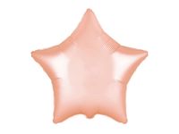 Balon foliowy gwiazda, różowe złoto, 45 cm (18 cali) [balon na hel]