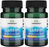 2 x Swanson Lutein - Luteina 20mg 60sgels Ekstrakt z kwiatu nagietka Wzrok