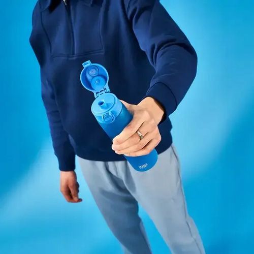 Niebieski Bidon na wodę dla chłopca do szkoły na wycieczkę ATEST ION8 x4 na Arena.pl