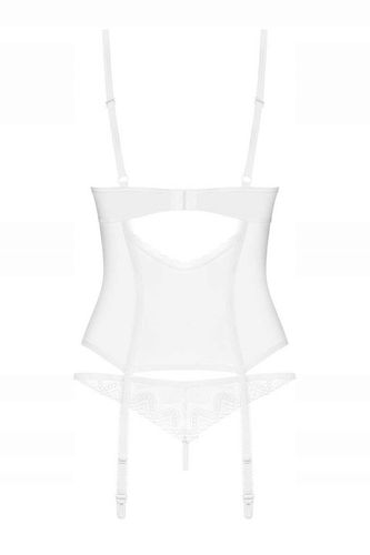 Obsessive Gorset i stringi Alissium biały XS/S na Arena.pl