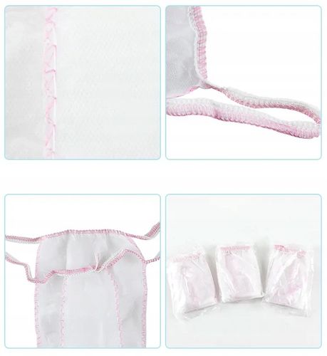 Włókninowe Stringi Majtki Jednorazowe Białe Damskie Masażu Zabiegów 100szt. na Arena.pl