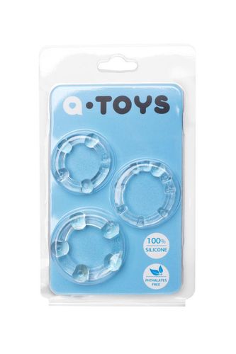 A-TOYS, Cockrings set, 3 pcs.TPE,Transparent, O 3,5 / 3/2 cm na Arena.pl