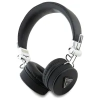 Słuchawki nauszne Bluetooth Guess Grained Classic Round Shape ENC - czarne