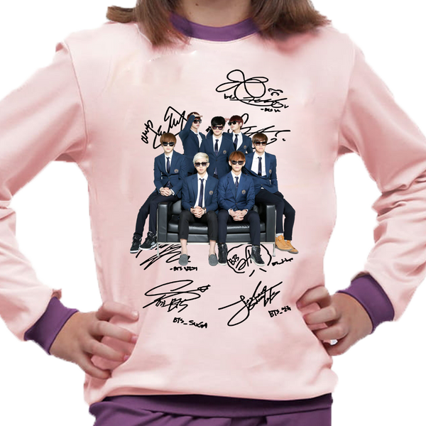 Piżama dziecięca BTS z autografami zdjęcie 1