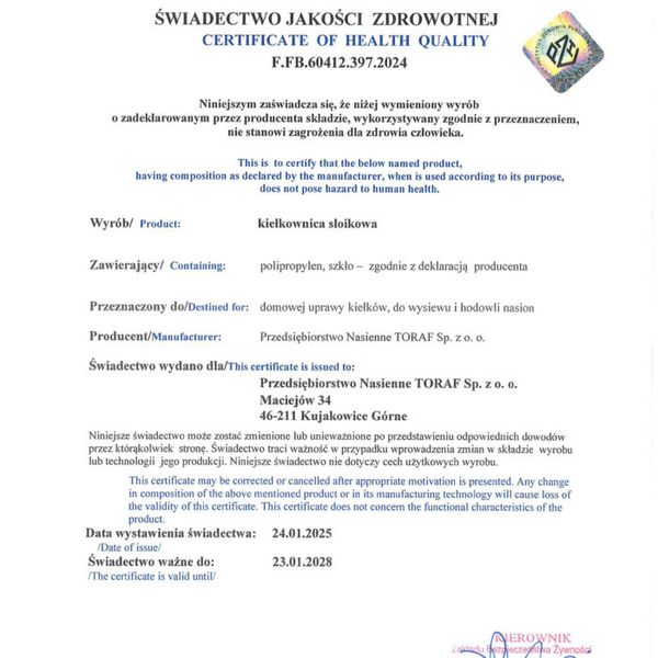 Kiełkownica słoikowa zdjęcie 5