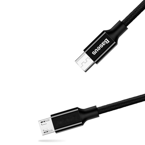 kabel usb do micro usb baseus yiven 1.5m 2a - czarny zdjęcie 3
