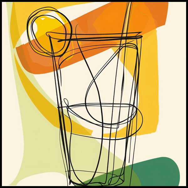Plakat 100x100cm Koktajl Artystyczny zdjęcie 2