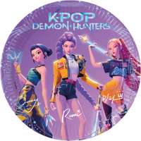 talerze papierowe k-pop 23cm 8 szt.