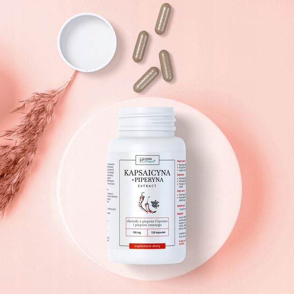Kapsaicyna+Piperyna EXTRACT ODCHUDZANIE 120 kaps zdjęcie 8