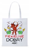 Torba Biała Eco Shopper Dla Kibica Prezent Z Nadrukiem Ze Zdjęciem