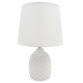 LAMPKA NOCNA BIAŁA NOWOCZESNA LAMPKA STOŁOWA GLAMOUR