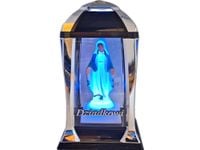 DZIADEK DZIADKOWI ZNICZ  LAMPION LATARNIA NA GRÓB KPL SREBRO+FIGURKA LED