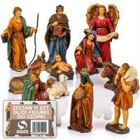 FIGURKI DO SZOPKI ZESTAW 10 szt. JEZUS MARYJA SZOPKA BOŻONARODZENIOWA