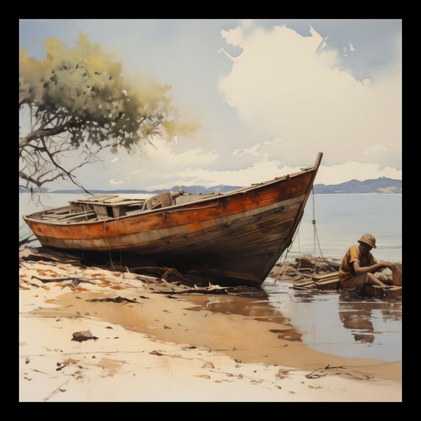 Plakat 30x30cm Spokój Przybrzeża zdjęcie 2