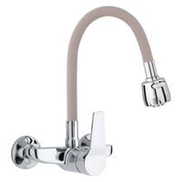 Bateria kuchenna ścienna elastyczna wylewka kran