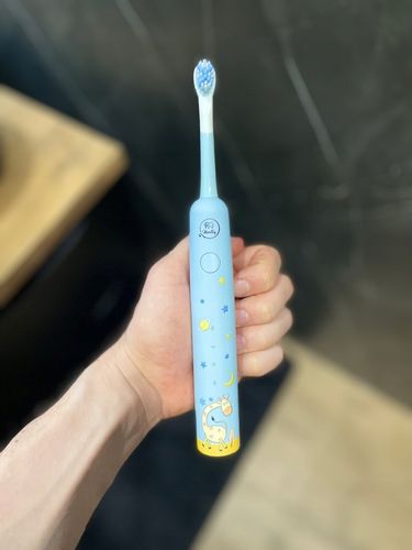 SZCZOTECZKA SONICZNA DLA DZIECI ELEKTRYCZNA DO ZĘBÓW PREMIUM BŁĘKIT HEELLY na Arena.pl