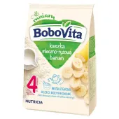 BOBOVITA KASZKA MLECZNO RYŻOWA 230G BANAN PO 4 MIESIĄCU