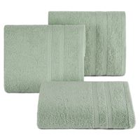 Ręcznik kąpielowy frotte z ozdobną bordiurą MILO 100X150 j. miętowy