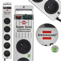 Przedłużacz Listwa Zasilająca Srebrna 5 Gniazd Kabel 2,5m BRENNENSTUHL