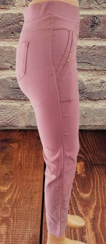 SPODNIE ELASTYCZNE Z KIESZENIAMI gumkowe wyszczuplające 4/5XL różowe na Arena.pl