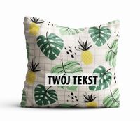 Poduszka Dekoracyjna KWIATY  z Twoim napisem K13