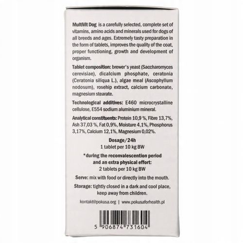 Multivit Witaminy Minerały dla Psa Pokusa 120 tab na Arena.pl
