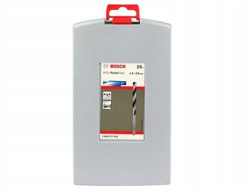 ZESTAW 25 wierteł do stali, metalu, tworzyw i drewna BOSCH HSS na Arena.pl