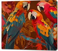 Obraz 100x90cm Kolorowe Ary