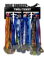 Wieszak na medale MOJE SUKCESY PŁYWANIE twoje imię dowolny tekst 372.3