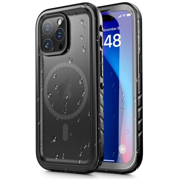 TECH-PROTECT SHELLBOX MAGSAFE IP68 IPHONE 15 PRO MAX BLACK zdjęcie 1