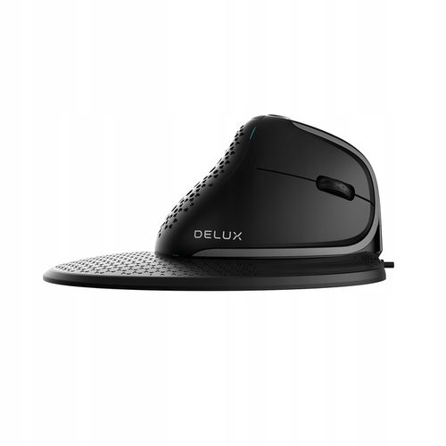 Bezprzewodowa Myszka Pionowa Delux M618xsd Bluetooth 2.4g Rgb Czarna na Arena.pl