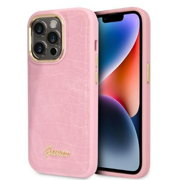Etui Guess do iPhone 14 Pro, Różowy zdjęcie 1