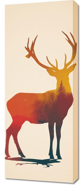 Obraz 40x100cm Światło Leśnego Monarchy zdjęcie 1
