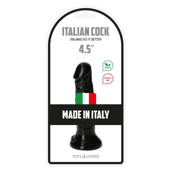 Dildo-Italian Cock 4,5""Black zdjęcie 6