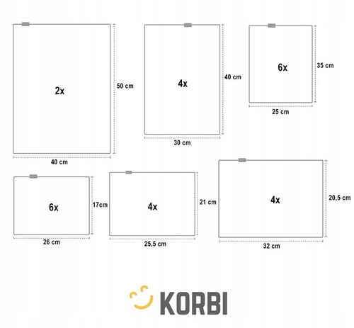 ORGANIZER PODRÓŻNY 26 SZT DO WALIZKI TORBY SZAFY ZESTAW WORKI UBRANIA BUTY na Arena.pl