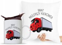 Zestaw Poduszka + Kubek Prezent Brata Braciszka Z Nadrukiem Ze Zdjęciem
