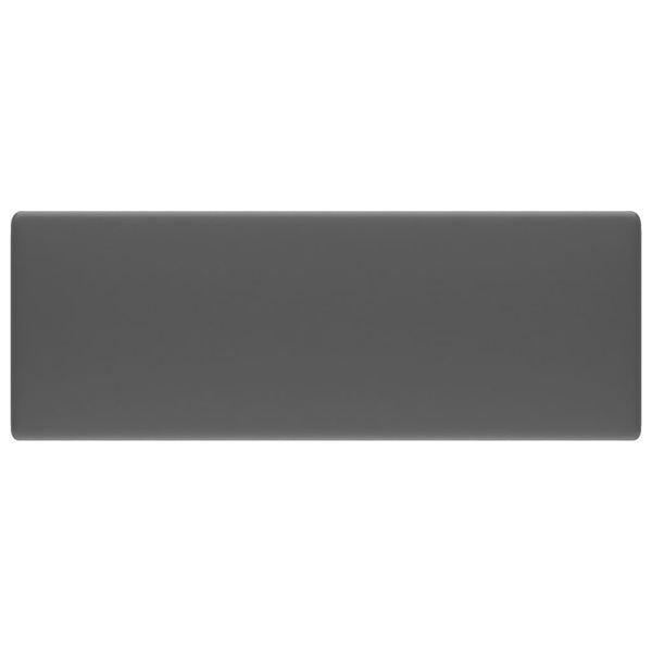 Kwadratowa umywalka z przelewem, matowa ciemnoszara, 41x41 cm zdjęcie 3