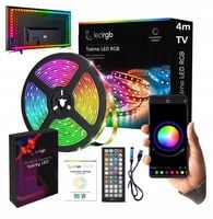 TAŚMA LED 4M RGB USB 5050 do TV Ledy PILOT APLIKACJA ZESTAW PAMIĘC KOLORU