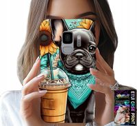 ETUI DO SAMSUNG GALAXY S9 - BULDOG COFFI LOVE, SŁONECZNIKI, PSI CASE