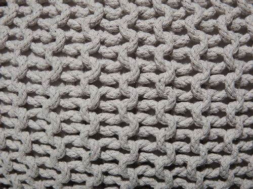 Puf 50 x 35 cm jasnoszary CONRAD na Arena.pl