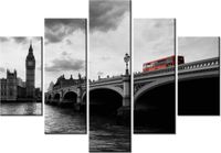 105CM 150CM OBRAZ 5 ELEM AUTOBUSEM BIG BENA DRUK