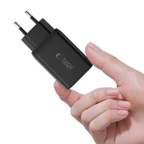 tech-protect nc45w-gan 2-port network charger pd45w black na Arena.pl