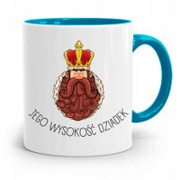 Kubek Błękitny Dzień Dziadka Jego Wysokość Dziadek Z Nadrukiem Ze Zdjęciem