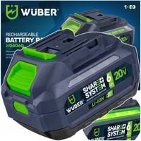 AKUMULATOR BATERIA WUBER SHARE+ SYSTEM LITOWO JONOWY 20 V 6.0 AH WUBER