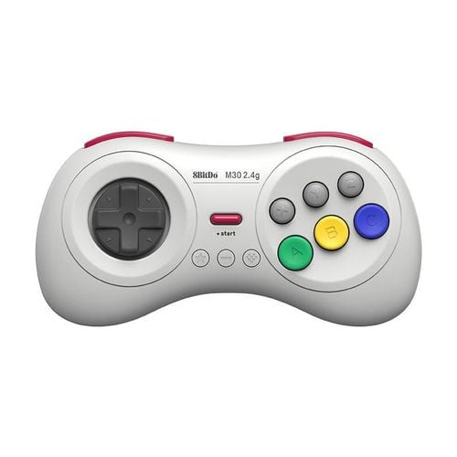 Kontroler bezprzewodowy 8BITDO M30 2.4G Biały na Arena.pl