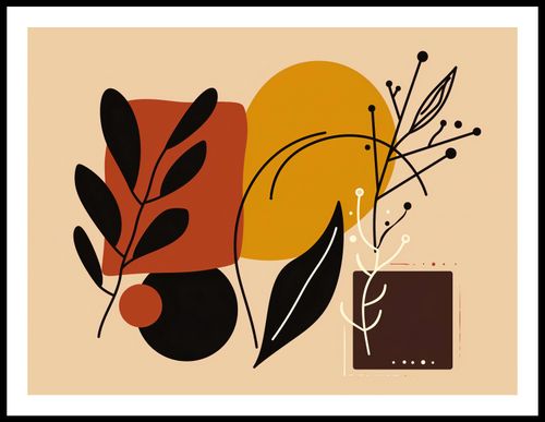 Plakat 80x60cm Ciepłe Kontury na Arena.pl